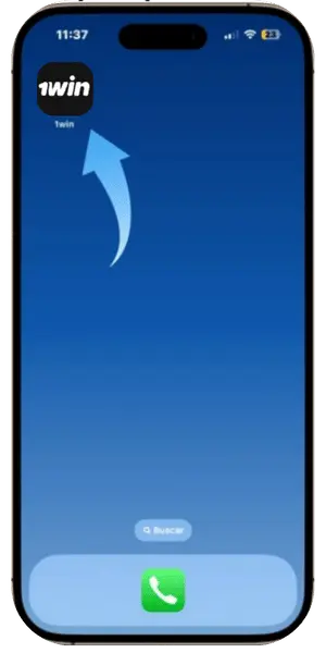 Abrir 1win desde iPhone