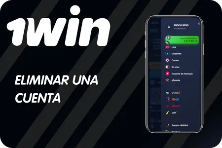1Win Registro y Login Eliminar una cuenta